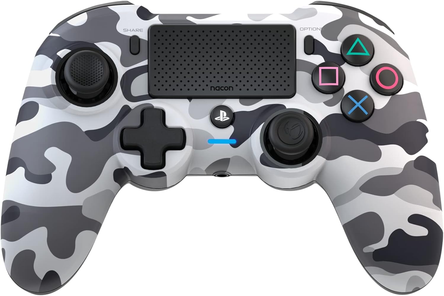 NACON Asymmetric Wireless Controller for Playstation 4 [Officially Licensed/Camouflage Grey]